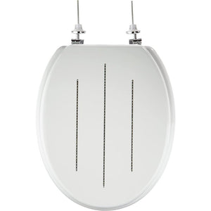 Premier housewares 1604096 diamante sedile wc, bianco