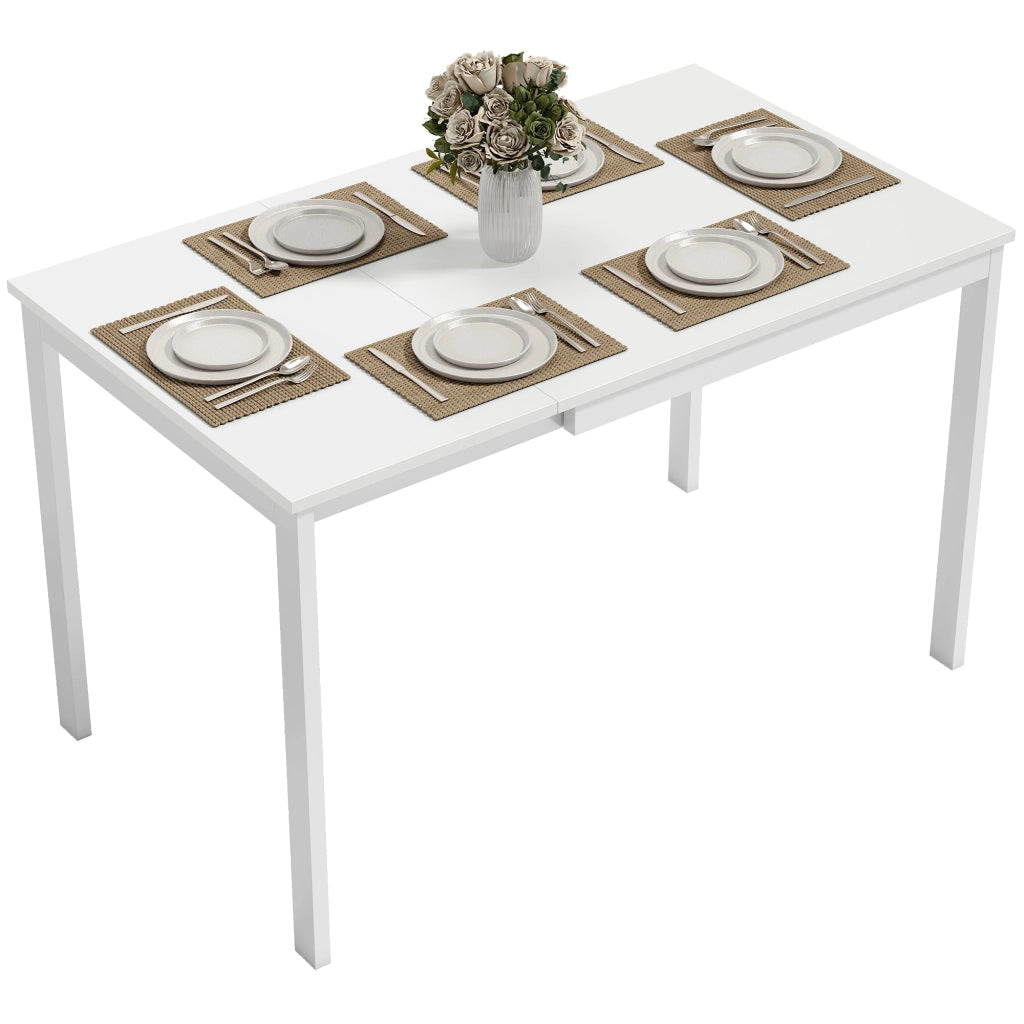 Tavolo da pranzo allungabile ¨C Zephmum ¨C Legno Naturale 80x80x76 cm