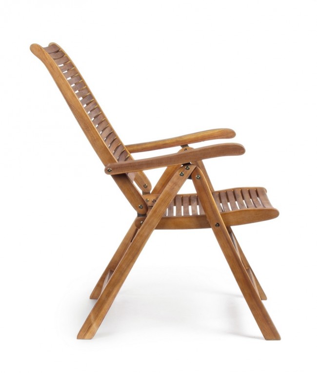 Poltrona Reclinabile 57,5x70bx111h cm Noemi Legno Naturale