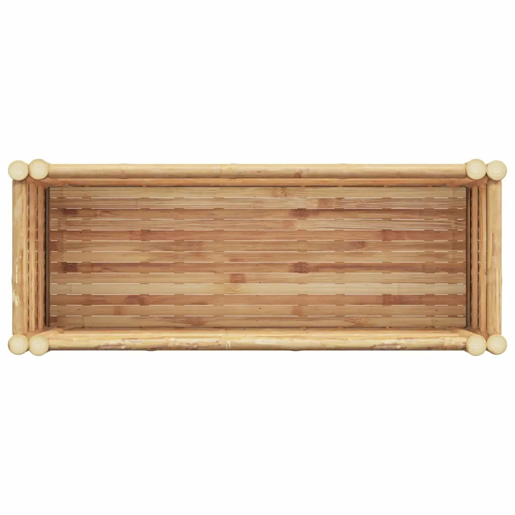 vidaXL Letto rialzato da giardino Marrone 90 x 35 x 70 cm Bambù