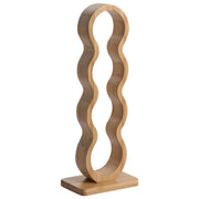 Portabottiglie in bambù marrone chiaro 15 x 10 x 41 cm Organizer per bottiglie in stile rustico per cucina, soggiorno e sala da pranzo