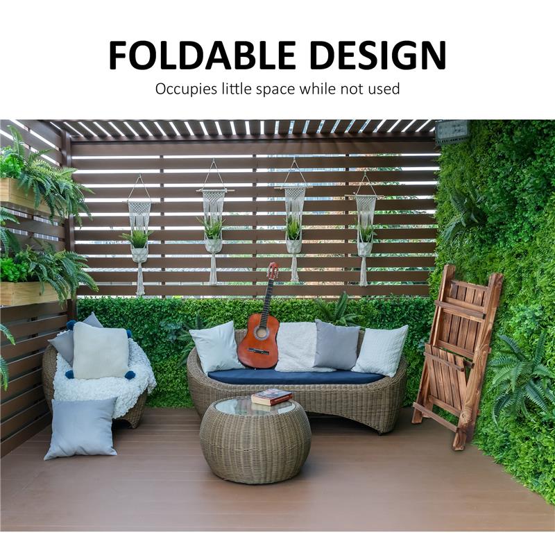 SCAFFALE PORTAPIANTE PIEGHEVOLE IN LEGNO DI ABETE CON 3 LIVELLI D 80X37X93 CM