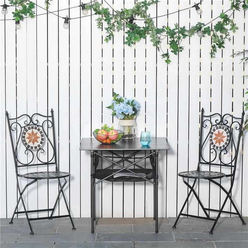 TAVOLO DA CAMPEGGIO PIEGHEVOLE E ARROTOLABILE CON BORSA DA VIAGGIO NERA