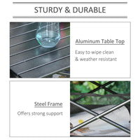 TAVOLO DA CAMPEGGIO PIEGHEVOLE E ARROTOLABILE CON BORSA DA VIAGGIO NERA