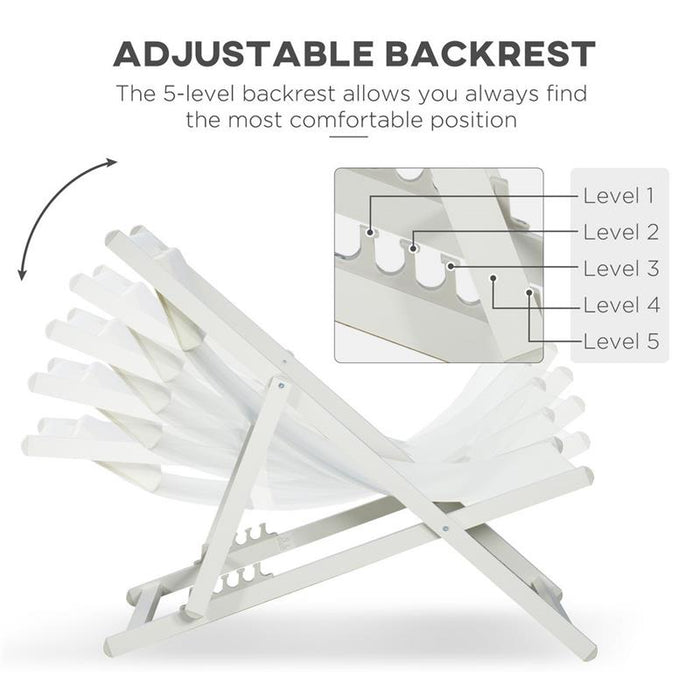 SET 2 SEDIE POLTRONA SDRAIO DA ESTERNI PIEGHEVOLI E RECLINABILI IN ALLUMINIO, 96.5X58X91.5 CM, BEIGE