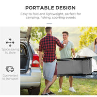 SET 2 SEDIE POLTRONA SDRAIO DA ESTERNI, PIEGHEVOLI E RECLINABILI, IN ALLUMINIO, GRIGIO, 96.5 X 58 X 91.5CM