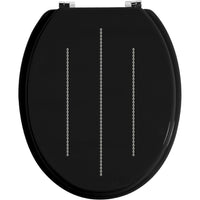 Premier housewares 1604097 sedile da wc, raccordi in lega di zin