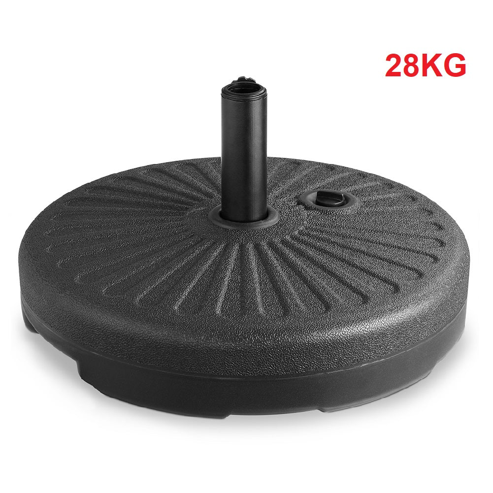 Base Ombrellone da Giardino in HDPE Riempimento fino a 28 kg per pali 38/48 mm