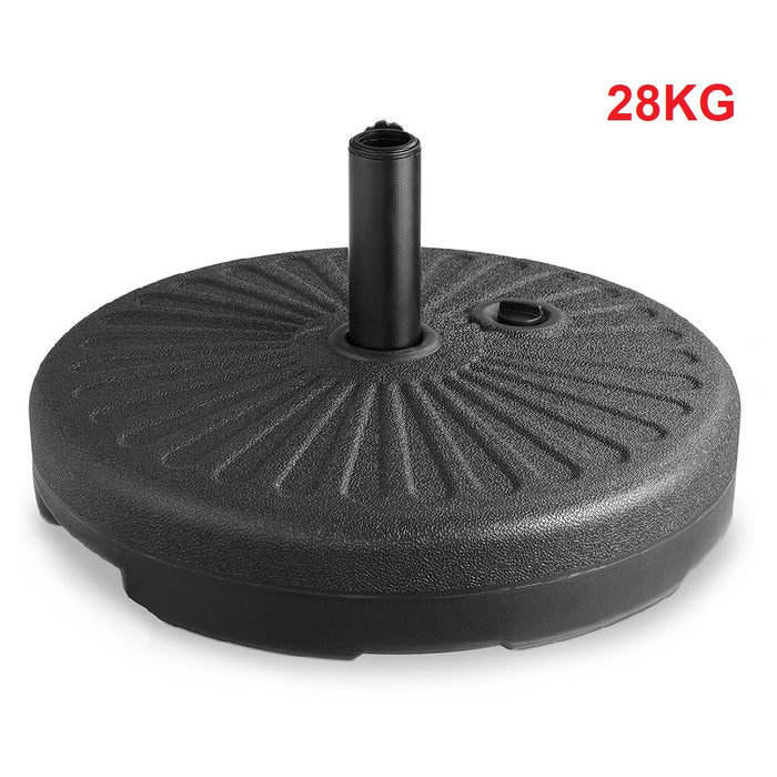Base Ombrellone da Giardino in HDPE Riempimento fino a 28 kg per pali 38/48 mm