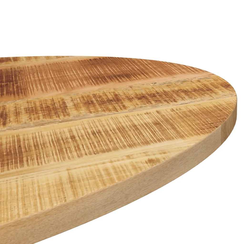 Piano Tavolo 100x40x2,5 cm Ovale in Legno Massello di Mango