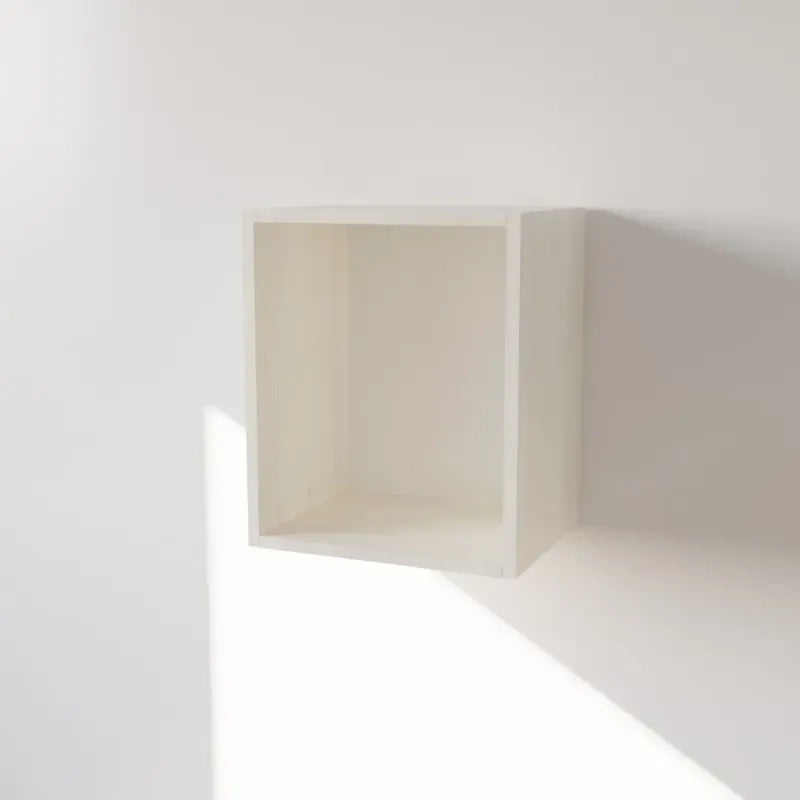 Pensile Cucina in Legno Nobilitato Larice Bianco Mobile Alto con 1 Anta, Pensile Componibile Moderno Made in Italy (H48XL45XP33cm)