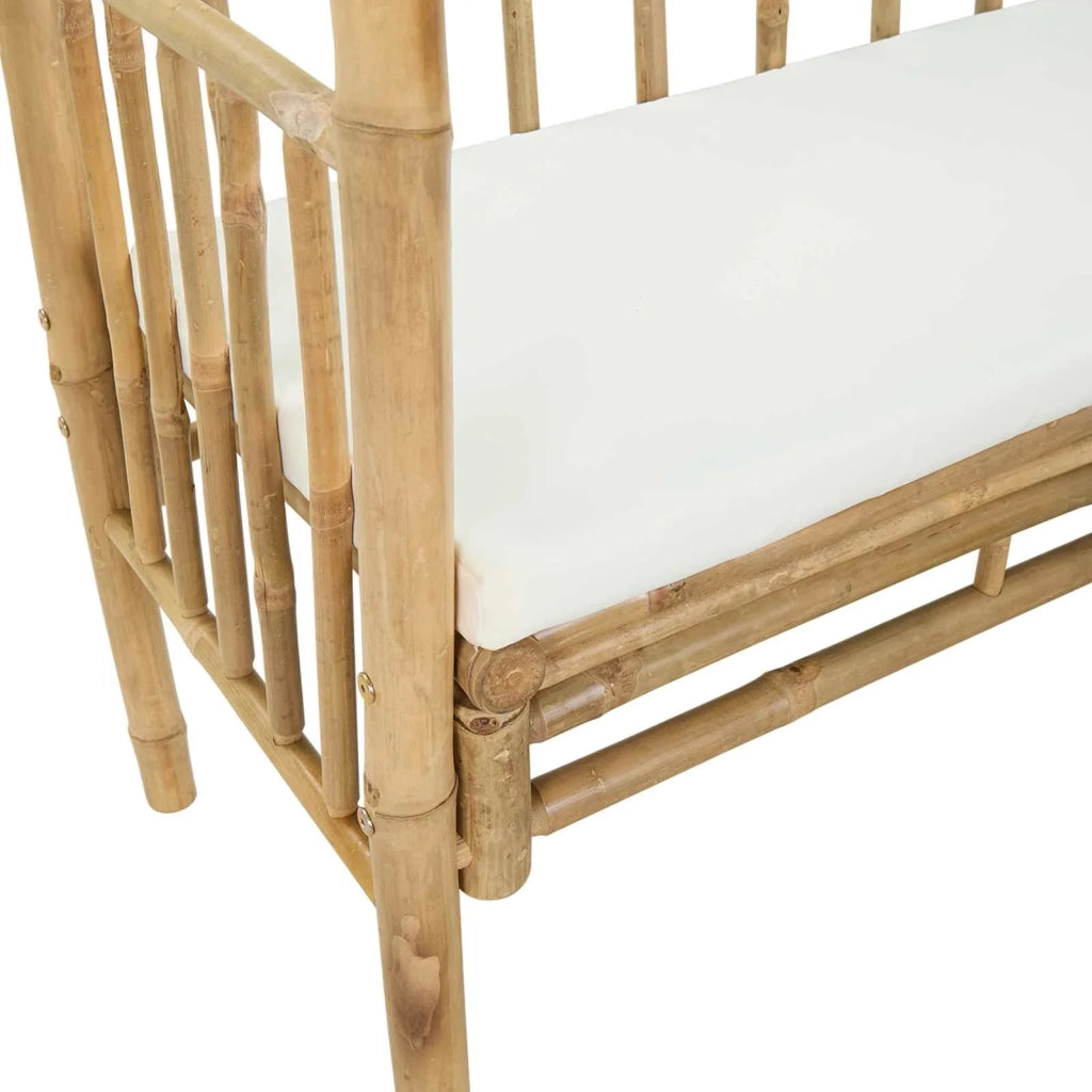 Arco da Giardino con Panchina Naturale 115 x 50 x 205 cm Bambù 42028057