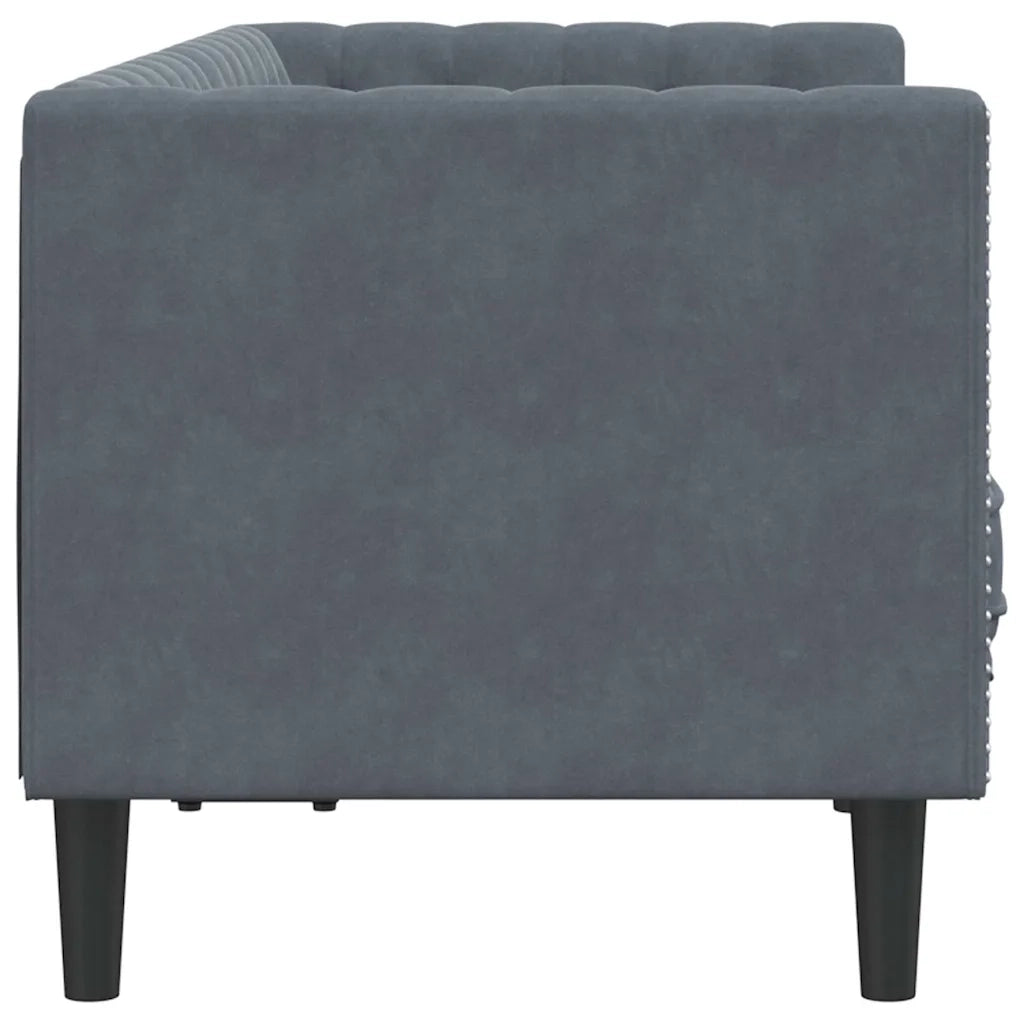 Divano Grigio scuro 174 x 74,5 x 70,5 cm Velluto 42013020