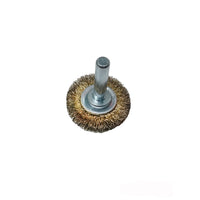 SPAZZOLA CIRCOLARE ACCIAIO TRAPANO GAMBO 6mm Ø30mm PULIZIA RUGGINE CEBO