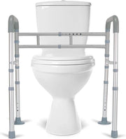 Verstelbare Handigheidssupports per Toilet per Senioren - Toilethulpgrepen per Ouderen - Opvouwbaar e Flessibile per la Massima Compatibilità con la Maggior Parte dei Water e dei Bagni