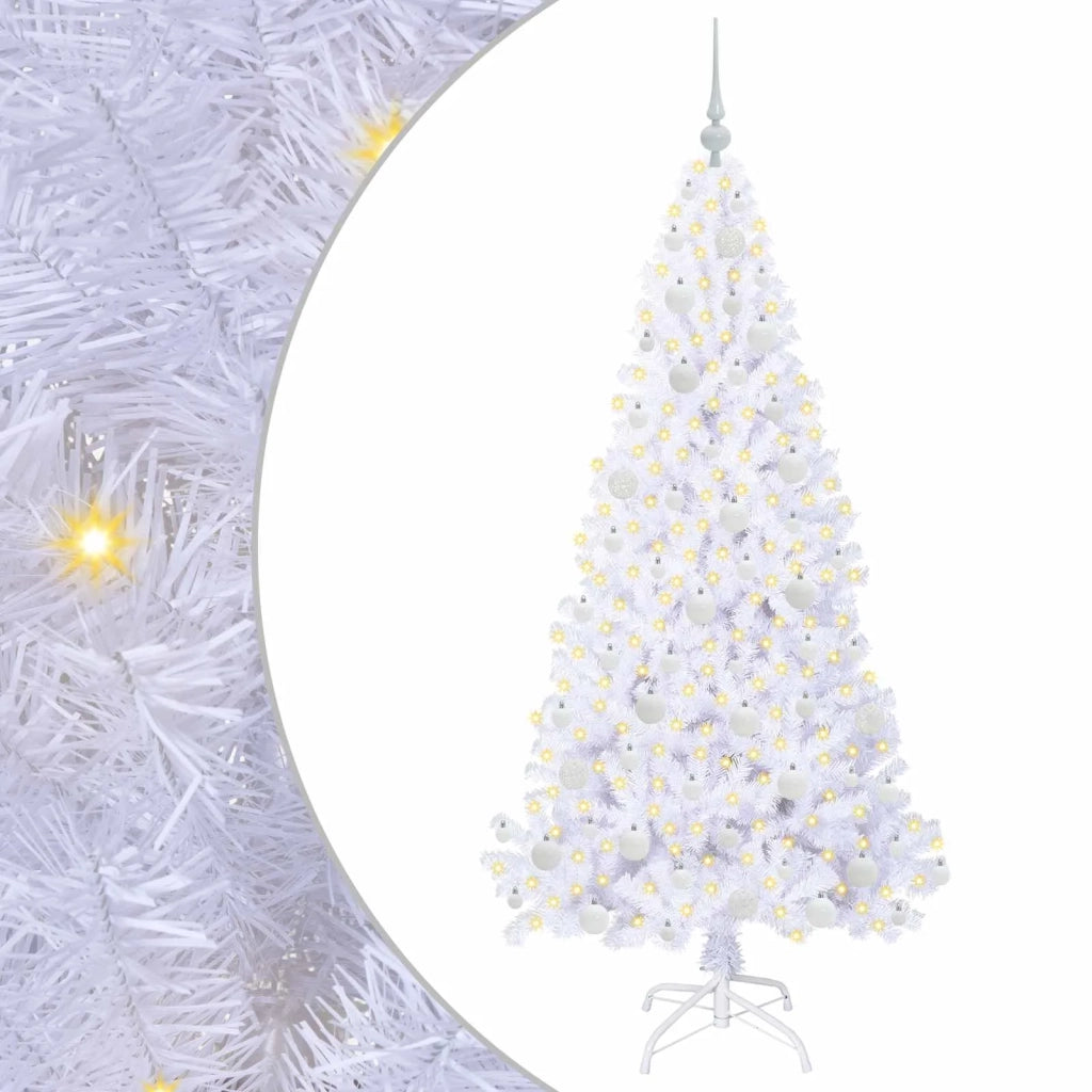 Albero di Natale artificiale Bianco 180 cm PVC e Acciaio 3426770
