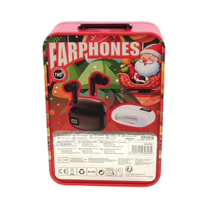 Auricolari Wireless Bluetooth Display LED cancellazione rumore idea Regalo Natale