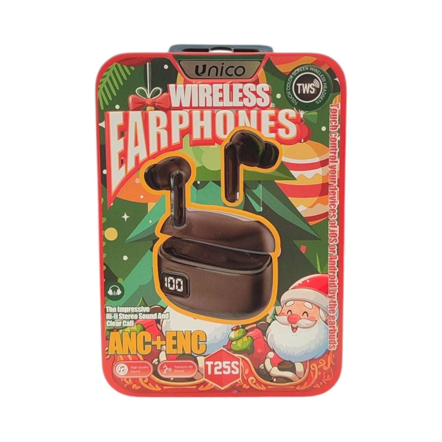 Auricolari Wireless Bluetooth Display LED cancellazione rumore idea Regalo Natale