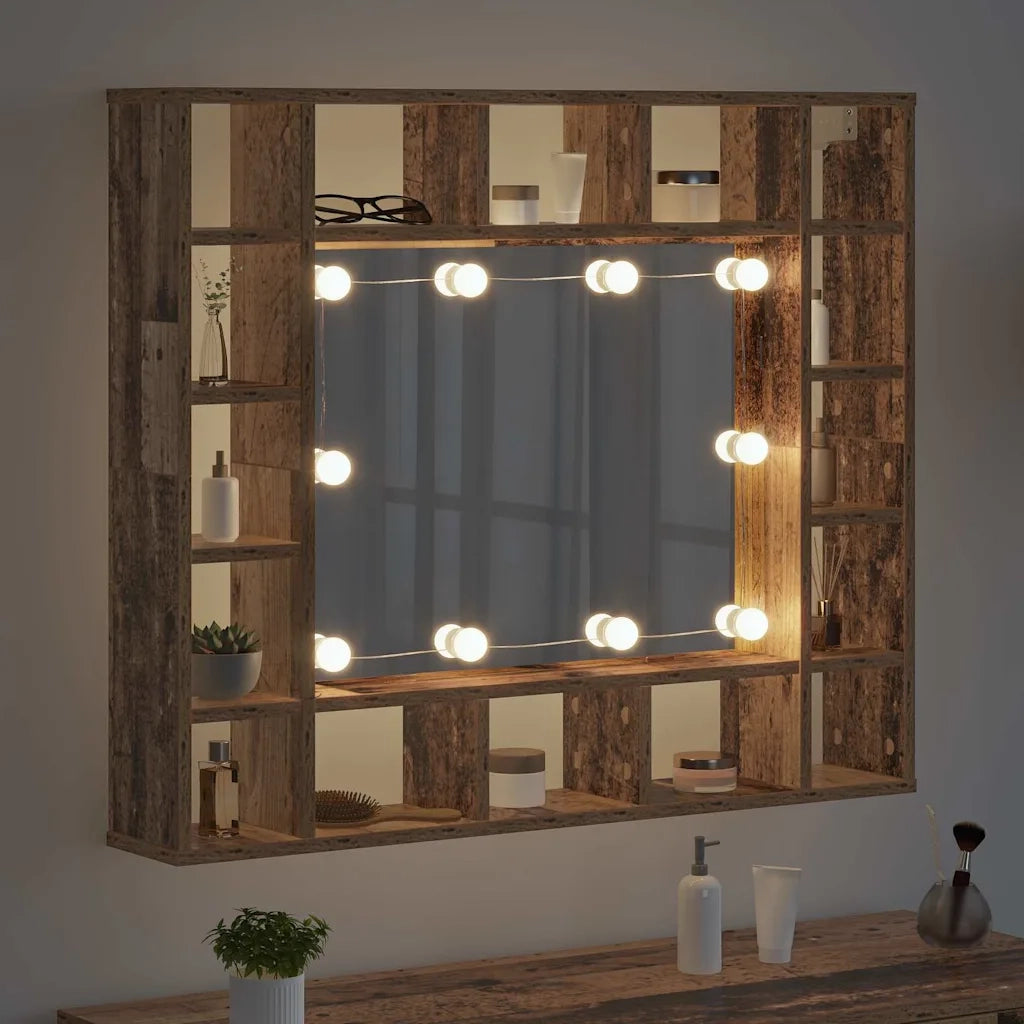 Mobiletto per Specchio | Armadio da bagno Legno vecchio 91 x 15 x 76,5 cm