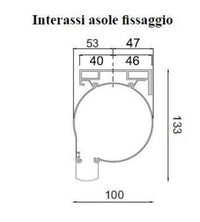 Coppia staffe di ancoraggio tenda da sole 3000 con cassonetto attacco a soffitto - Colore marrone 8017