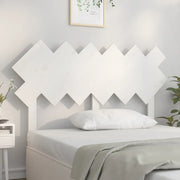 Testiera per Letto Bianca 132x3x81 cm Legno Massello di Pino 819216