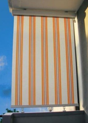 Coppia staffe di ancoraggio tenda da sole 3000 con cassonetto attacco a soffitto - Colore marrone 8017