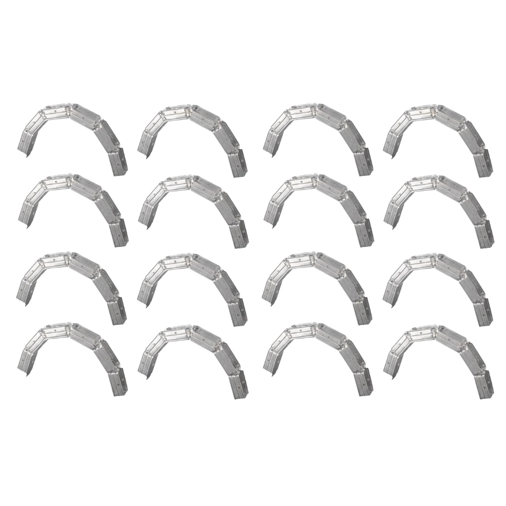 Set guide profilo in lamiera zincata per strutture curve e design innovativo *** pezzi 16, misure 30 x 75 x 30 mm, co...