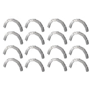 Set guide profilo in lamiera zincata per strutture curve e design innovativo *** pezzi 16, misure 30 x 75 x 30 mm, co...