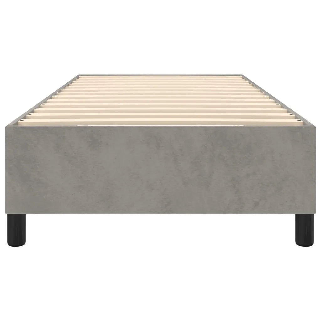 Struttura Letto a Rete a Molle Grigio Chiaro 90x200 cm Velluto 3121096