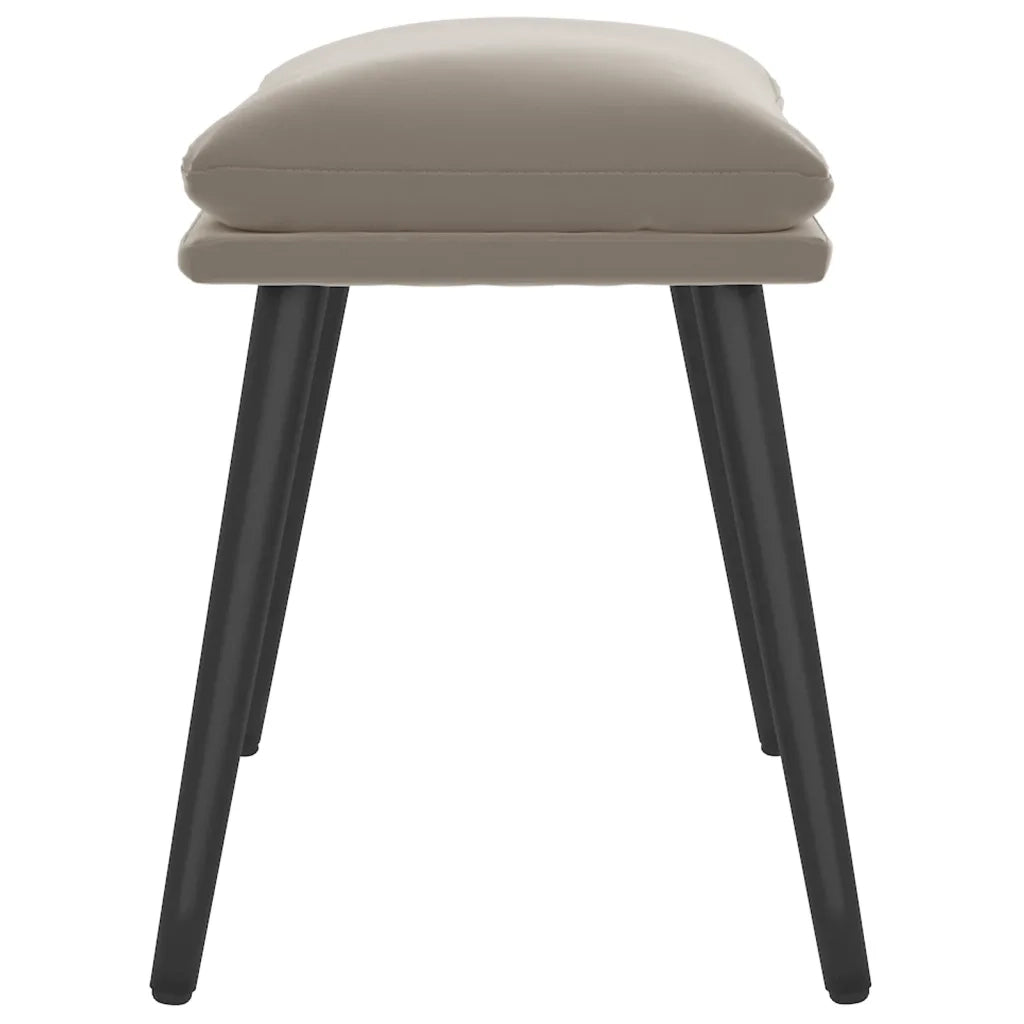 Poggiapiedi Grigio Chiaro 45x29,5x35 cm in Velluto 341504