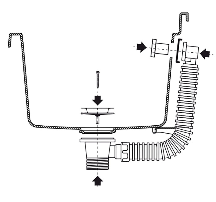 Lavatoio 60x40x25 cm Pilozzo a Parete in Resina Bianco