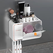 Oggetto per tenere il borsello del dentifricio con canaletti per borselli del dentifricio - supporto per borselli del dentifricio elettrico - adatto per bambini e adulti - per la stanza da bagno