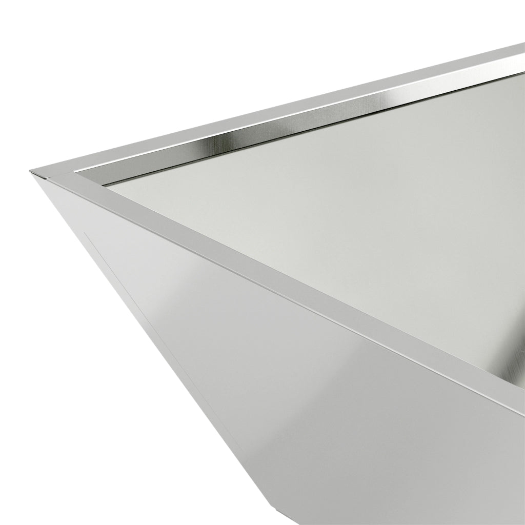 Fioriera in Acciaio Acciaio zincato 50 x 50 x 15 cm Resistente