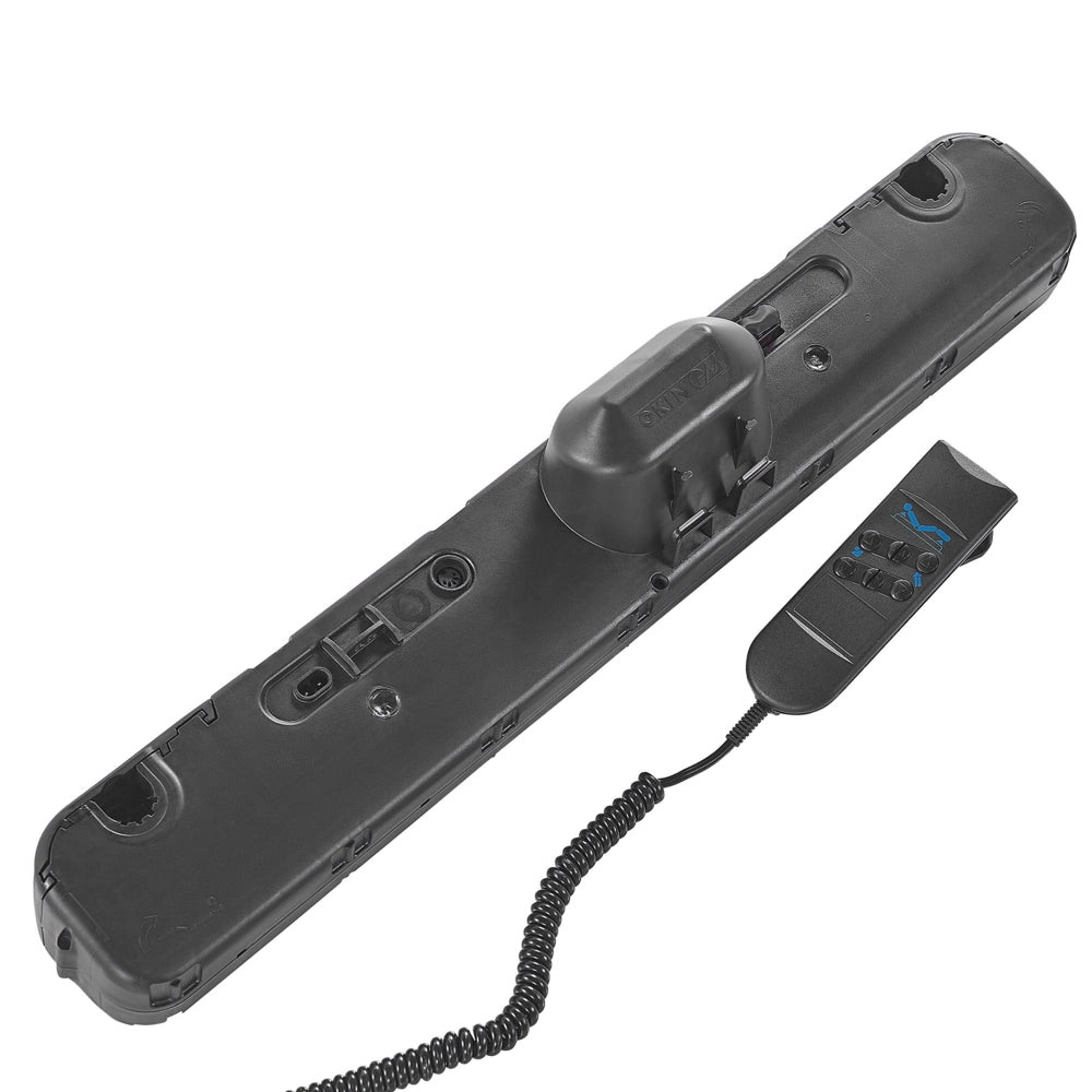 Set di 2 basi per letti singoli da 90 x 200 con doghe in legno massello regolabili elettriche con struttura in metallo