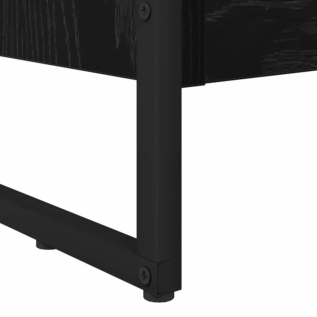 Armadio per Libri Rovere Nero 60 x 30 x 86,5 cm