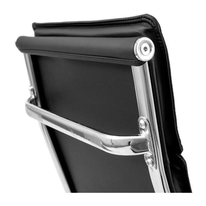 Sedia girevole RONDI Hawaii Chrome DT (DeepTilt) Nero