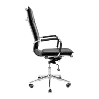 Sedia girevole RONDI Hawaii Chrome DT (DeepTilt) Nero