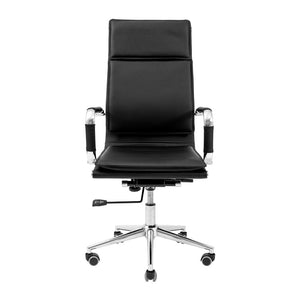 Sedia girevole RONDI Hawaii Chrome DT (DeepTilt) Nero