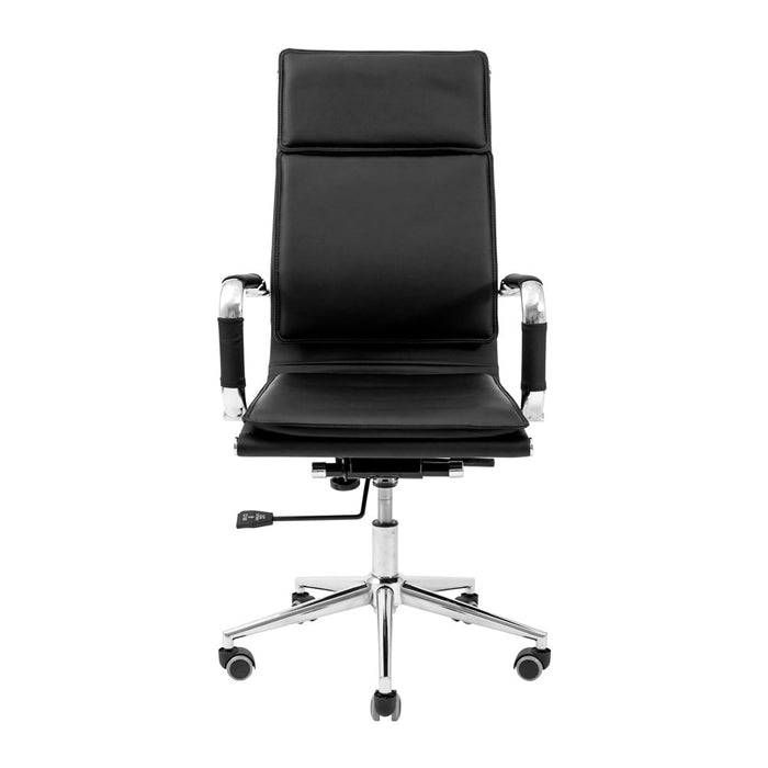 Sedia girevole RONDI Hawaii Chrome DT (DeepTilt) Nero