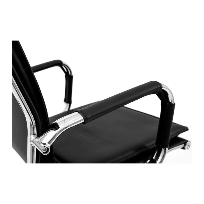 Sedia girevole RONDI Hawaii Chrome DT (DeepTilt) Nero