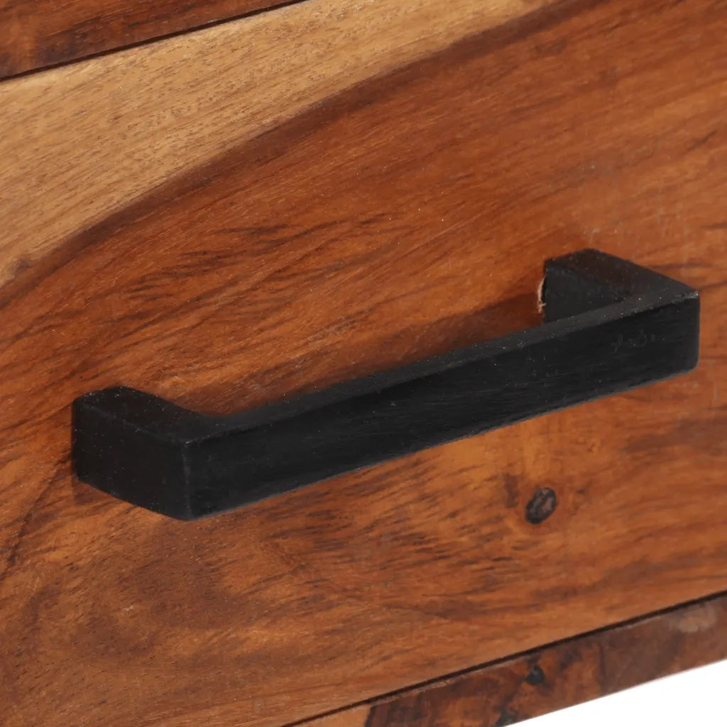 Scrivania con 2 Cassetti 110x50x77cm Legno Massello di Acacia 247401