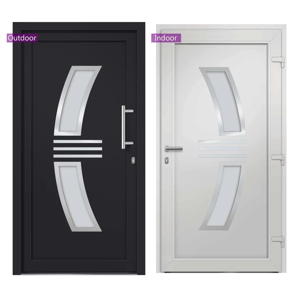 Porta di Ingresso Antracite 108x200 cm cod mxl 57604