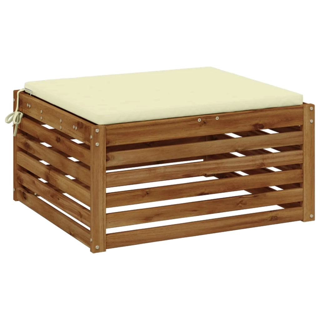 Cuscino per Sedia in Unico Pezzo SOEST 100% Poliestere Crema 944967
