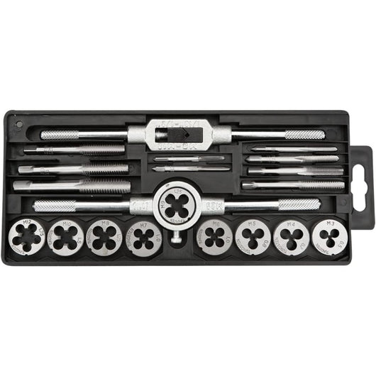 Topex 14a425 filetti e filettatr trici, m3-m12, 20 pezzi assor ds