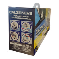 COPPIA CALZE DA NEVE PER AUTO OMOLOGATE TAGLIA L