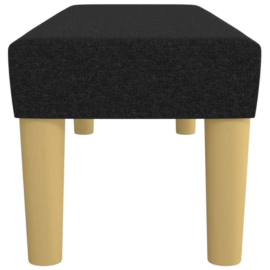 Panca Nera 100x30x30 cm in Tessuto 346654