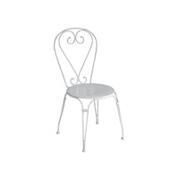 Set di 2 Sedie Sirmione MOIA impilabili in ferro avorio