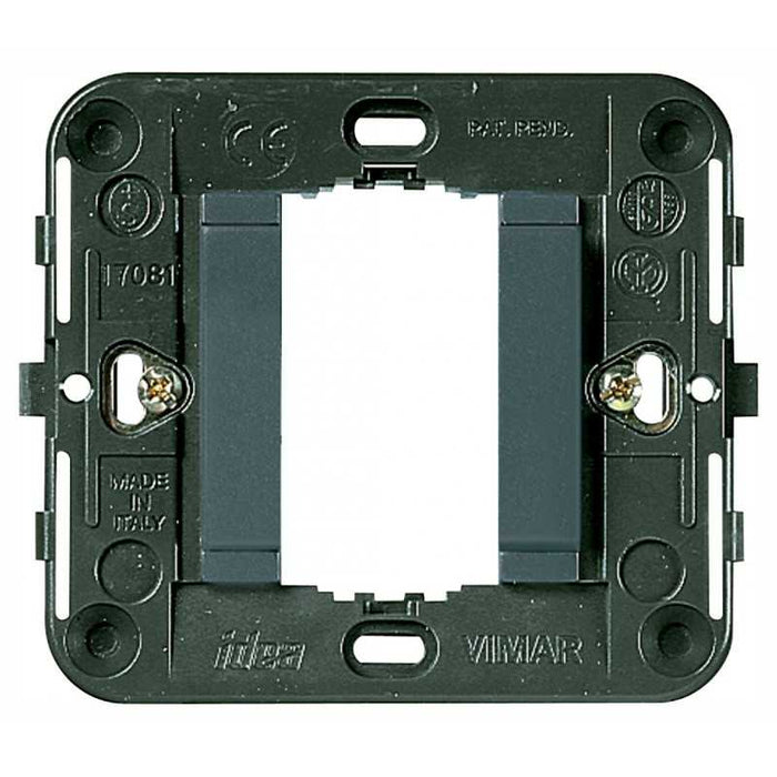 17080 Supporto 1 Modulo con Fronte Liscio Grigio Idea