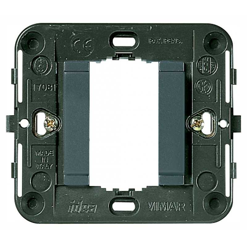 17080 Supporto 1 Modulo con Fronte Liscio Grigio Idea