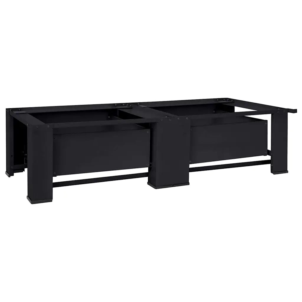 Pedestallo per Lavatrice 2 pcs Nero 127 x 54,5 x 32,5 cm 42022036